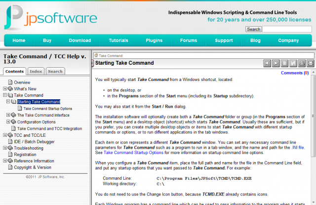 Take Command Web Help