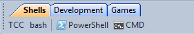 Take Command Symbolleiste mit Registerkarten