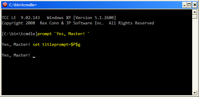 TITLEPROMPT in Aktion