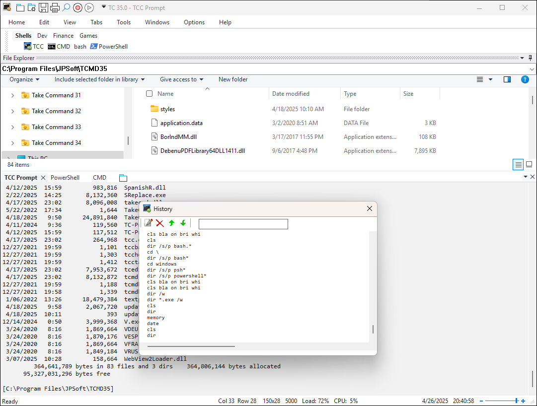 Take Command Windows Console Replacement and Windows CMD Command Line